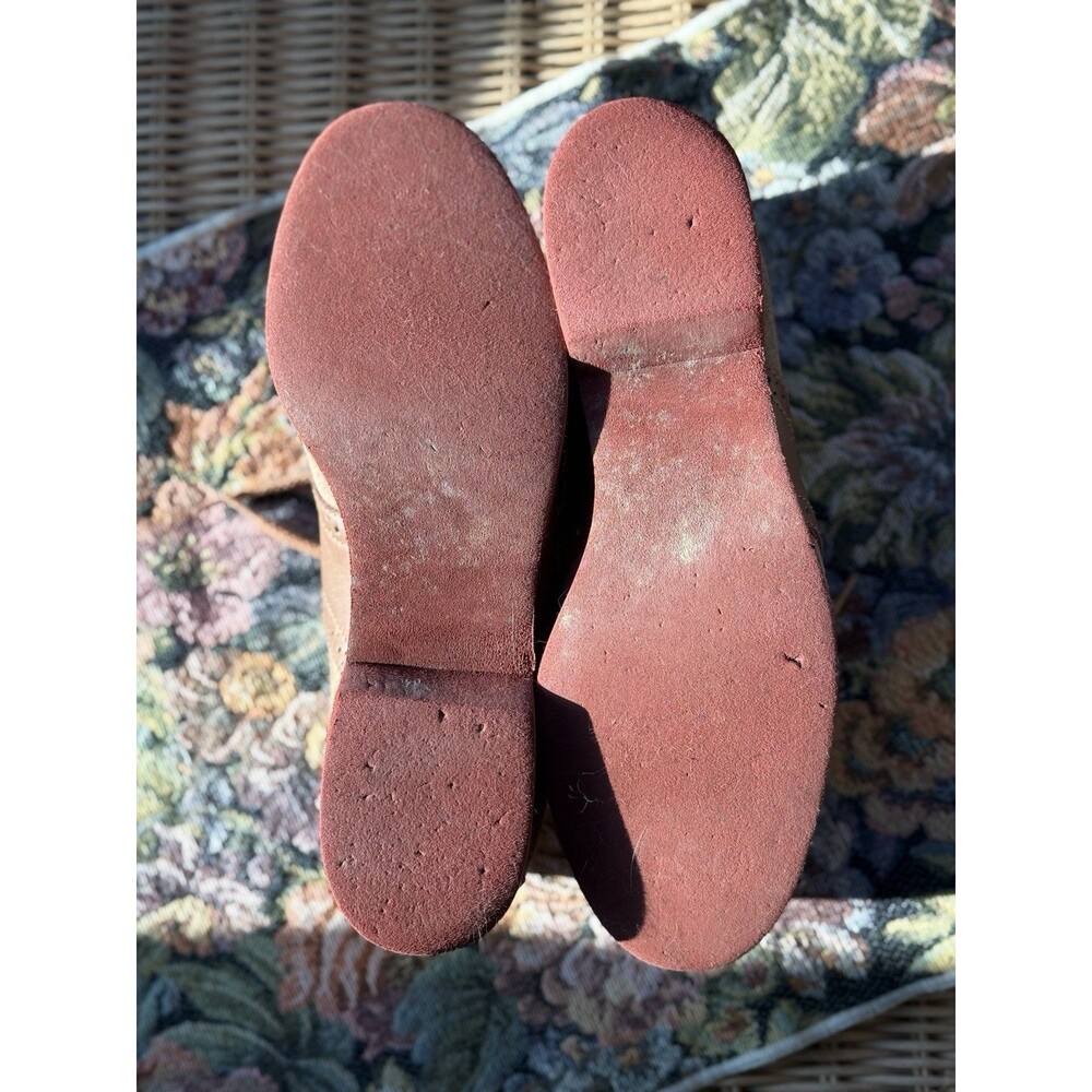 Vintage G.H. Bass “Saddles & Bucks” Saddle Shoes Tan Suede Leather Oxfords 6.5M - Picture 9 of 9